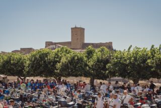 Deliceto Piazza Belvedere con i vespisti da tutta Italia