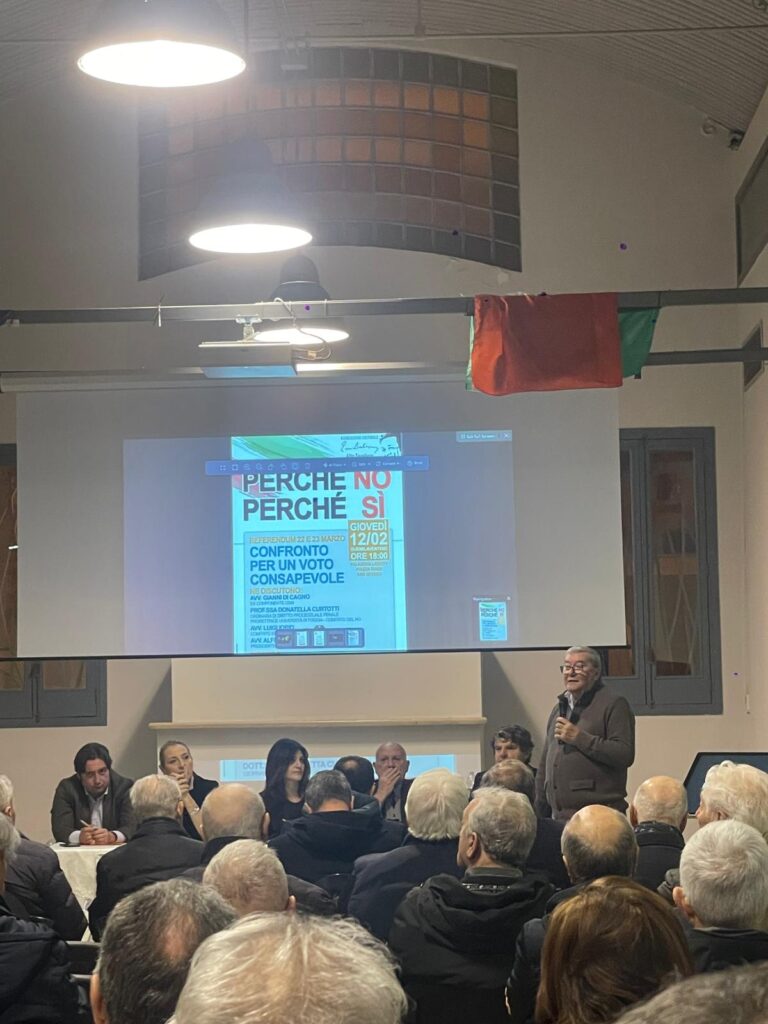 incontro a San Severo intervento Franco Persiano